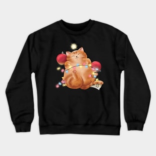 Christmas cat Crewneck Sweatshirt